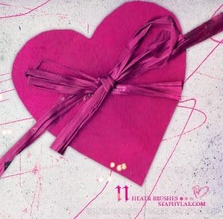 Pinceles para San Valentín 2011 1 heart brushes by anliah