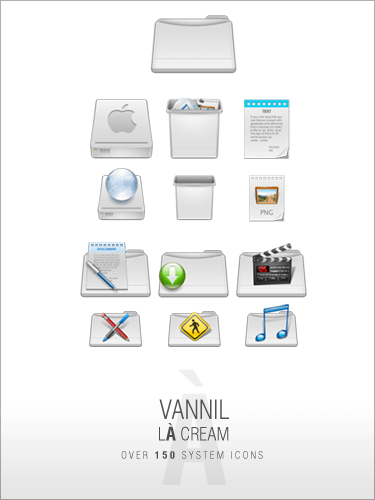 Set de iconos Vannilla Cream 1 VannillA Cream Icon Set by djnjpendragon